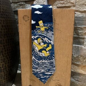 HOT CAKES The Simpson’s Surfing Neck Tie